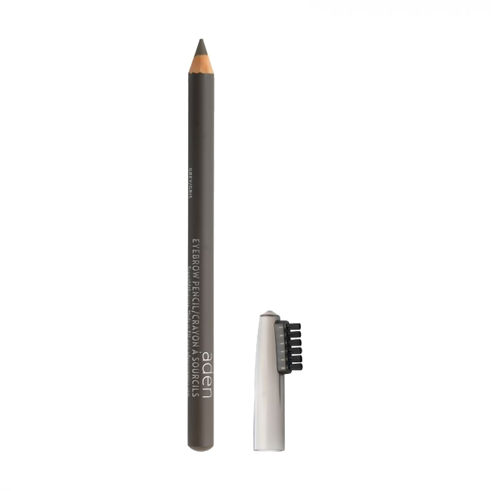 Олівець для брів із щіткою Aden Eyebrow Pencil, Grey, 1.14 г